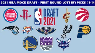 2021 NBA Mock Draft - First Round Lottery (Picks #1-14)