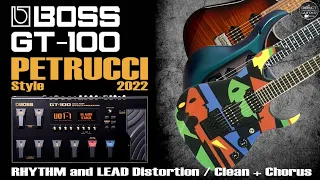 BOSS GT 100 Clean and Distortion Petrucci-Inspired Guitar Tone FREE Settings