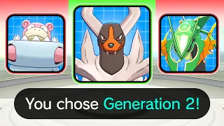 Choose Your Randomized Mega Pokemon by Their Generation