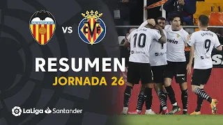 Resumen de Valencia CF vs Villarreal CF (2-1)