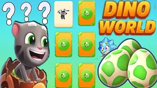 Talking Tom Gold Run Dino World event Lucky Cards Deputy Hank unlocked vs Roy Raccoon Gameplay