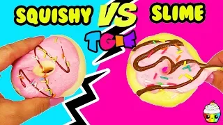 TGIF Show Squishy VS Slime Challenge Which Is Better? Cupcake Kids Club