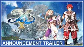 Ys X: Nordics - Announcement Trailer (Nintendo Switch, PS4, PS5, PC)