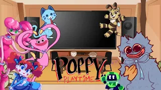 Poppy playtime Co. react to || Mommy Long Lags Death || Gacha Club ||