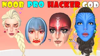 NOOB vs PRO vs HACKER vs GOD - Makeup Battle