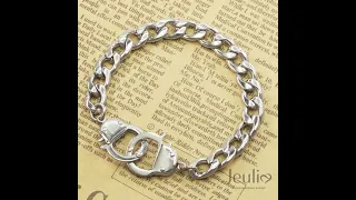 Handcuff Design Stainless Steel Men's Bracelet - Jeulia.com