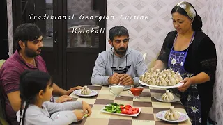 Traditional Georgian Cuisine Khinkali   Village life of a young family