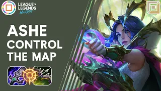 Ashe The Best Champ for Control Map || Wild Rift Ashe Gameplay | Ashe Build and Runes | Emerald Rank