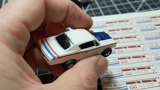 Miniature Monday - Episode 77: Handmade AMC Rebel Machine T-Jet slot cars