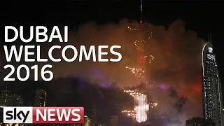 Dubai's New Year's Fireworks Display Goes On, Next To Burning Building
