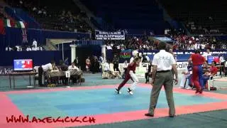 WAKO Kickboxing EC 2010: LC -74kg Meunier(SUI) vs Godin(FRA)