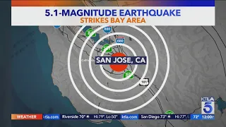 5.1 magnitude earthquake strikes Bay Area