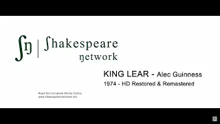 King Lear - Alec Guinness - 1974 - HD Restored and Remastered