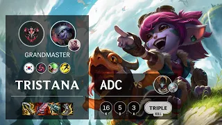 Tristana ADC vs Jhin - KR Grandmaster Patch 10.23