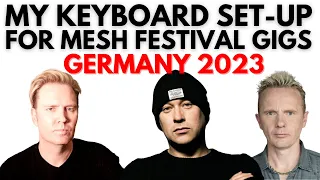 Vaughty's Keyboard Set-Up for Mesh Gigs - Germany 2023