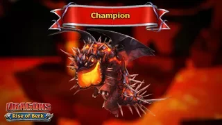 Champion Catastrophic Quaken, Max Level 124 - PvP Champion Dragon Arena 3 | Dragons: Rise of Berk