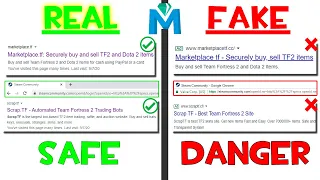 The difference between a REAL and FAKE website | Marketplace.tf and Scrap.tf (+TIP)