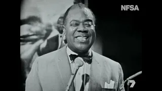 Louis Armstrong performs his chart-topping version of 'Mack the Knife', November 1964.