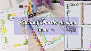 🌸✨Beautiful border designs ✨💫🌸// Border designs for your projects //#borderdesign#viral#viralvideos