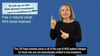 Factsheet - Brush up on the NHS dental treatment you're entitled to (BSL)