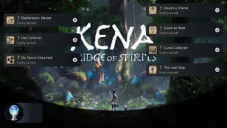 Kena: Bridge of Spirits - All Collectibles Trophies/Achievements [PC] (Rots, Hats, Shrines ect...)