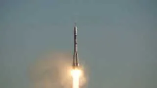 Запуск ракеты Союз ТМА-11М на космодроме Байконур