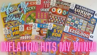 £25 mix of National lottery scratch cards. £25 mix of £3 and £2 scratch tickets 2024