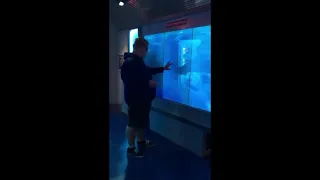 Man scared by 'Shark' in Washington DC Museum #shorts