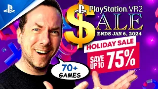 DON'T MISS the BIGGEST PS VR2 SALE with 70+ games!