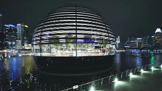 Longboard cruising at Marina Bay Sands Singapore