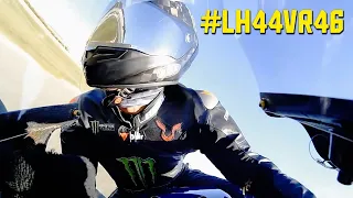 Lewis Hamilton MotoGP Onboard - Riding Valentino Rossi’s Yamaha YZR-M1