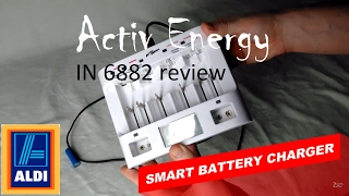 Activ Energy (ALDI) Smart Battery Charger - Test, In depth review (IN 6882 fast battery charger)