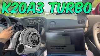K20a3 Turbo Rsx gets street tuned