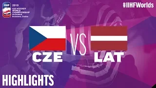 Czech Republic vs. Latvia - Game Highlights - #IIHFWorlds 2019