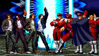 [KOF Mugen] Kyo Kusanagi Team vs M. Bison Team