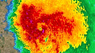 2024 Hollister, Oklahoma Supercell Radar Loop