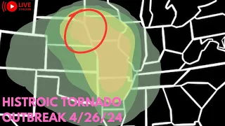 The HISTORIC April 26th, 2024 Tornado Outbreak, as it happened.
