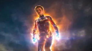 Captain Marvel Destroys Thanos Ship - Captain Marvel Joins Battle | Avengers: Endgame (2019) Clip 4k