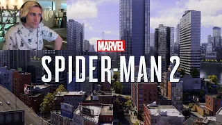 xQc Reacts to Marvel's Spider-Man 2 - Expanded New York | State of Play