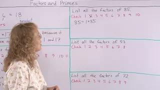 How to find all the factors of a given number - 4th grade math
