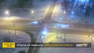 ДТП (авария г. Волжский) ул. Александрова - ул. Пушкина 12-02-2023 19-56