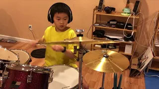 Nirvana - In Bloom (Drum cover by 8-year-old Louis Shen during quarantine)