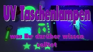 UV Taschenlampen Grundlagen und Einsatzbereiche