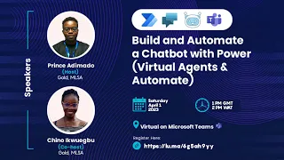 Build and Automate a Chatbot with  Power Virtual Agents and Automate