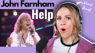 John Farnham - Help ( Live) | Vocal Coach Reaction
