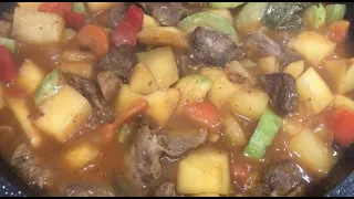 Овощное рагу из свинины//самый простой и вкусный рецепт