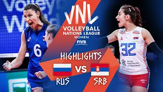 RUS vs. SRB - Highlights Week 4 | Women's VNL 2021