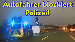 Polizei blockiert, mit 10km/h auf die Autobahn und Unvermögen am Kreisel | DDG Dashcam Germany |#329