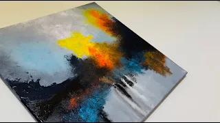 Contemporary Abstract Painting. Sponge technique 🧽 #abstractpainting #abstractart #art #acrylicart