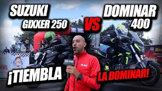 🔥DOMINAR400 🆚GIXXER 250🔥 Fullgass Drag Race Cuarto de milla